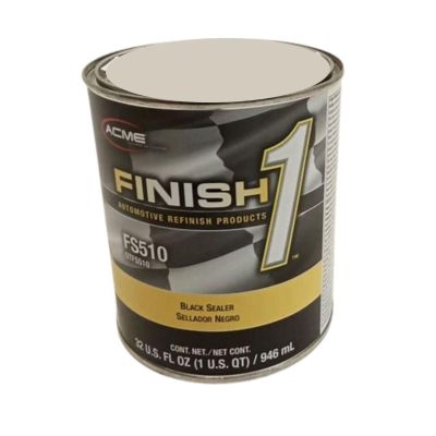 FNHFS510-4 image(0) - Finish 1 Automotive Refinish Products FS510-4 4.1 VOC Enamel Sealer Undercoat - 1 Quart Can - Black