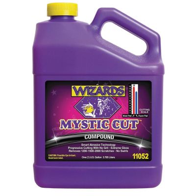 WZP11052 image(0) - Wizards Products MYSTIC CUT 11052 Smart Abrasive Buffing Compound, 1 gal Can, Off-White, Liquid