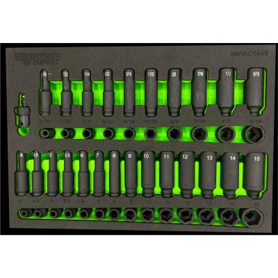 VIMIMPACT449 image(0) - VIM Tools 49 Piece 1/4 Inch Impact Socket Master Set