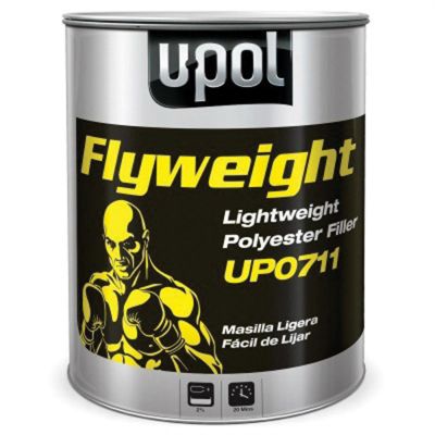 UPO0711 image(0) - U Pol Products FLYWEIGHT UP0711 Polyester Filler, 3 L Tin, White, Paste