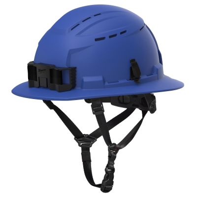 MLW48-73-1654 image(0) - Milwaukee Tool BOLT Blue Full Brim Vented Safety Helmet &hyphen; Type 2, Class C