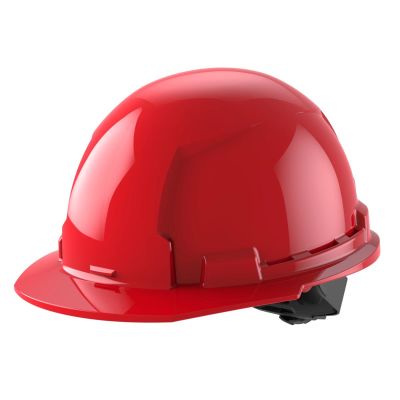 MLW48-73-1108 image(0) - Milwaukee Tool BOLT Red Front Brim Hard Hat w/4pt Ratcheting Suspension (USA) - Type 1, Class E