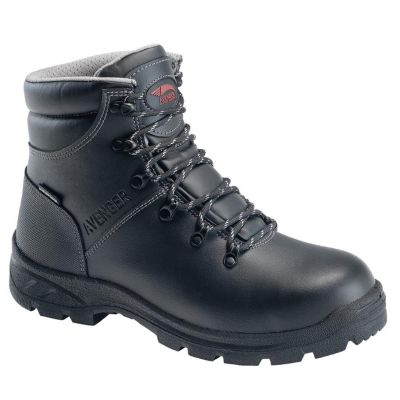 FSIA8224-11.5W image(0) - Avenger Builder Series - Men's Boots - Steel Toe - IC|EH|SR - Black/Black - Size: 11.5W