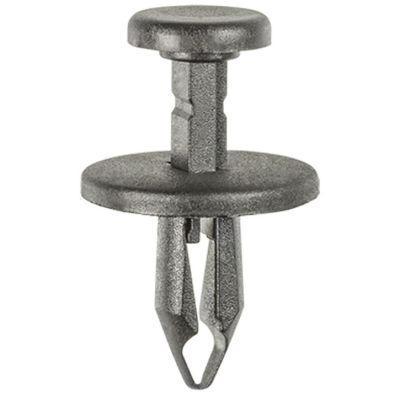 AVC20458 image(0) - AUVECO 20458 Push-Type with Closed End Side Radiator Shield Retainer, 17 mm Dia Head x 20 mm L Stem, Nylon, Black