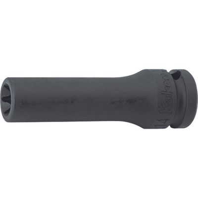 KKN14325-E18 image(0) - Ko-ken USA 14325-E18 1/2 Sq. Dr. Impact Deep TORX E18 Socket - Length 80mm