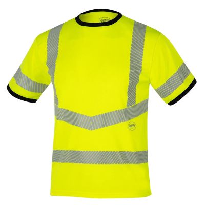 SRWV1059160U-5XL image(0) - Surewerx Short Sleeve Safety T-Shirt - Men's - Color: Hi-Vis Yellow - ANSI/ISEA 107-2020 Class 3 Type R - Size: 5XL