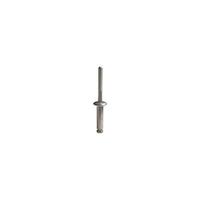 AVC16838 image(0) - AUVECO 16838 Peel-Type Glass Stop Rivet, 1/4 in Dia x 33/64 to 19/32 in Grip Range, Aluminum Rivet/Steel Mandrel