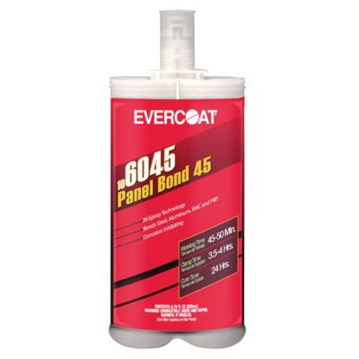 FIB6045 image(0) - Fibre glass Evercoat Panel Bond-45 106045 2-Component Epoxy Adhesive, 200 mL Cartridge, Black, Paste, 24 hr Curing