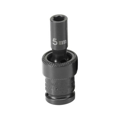 GRE905UMS image(0) - Grey Pneumatic 1/4" Surface Drive x 5mm Standard Universal Socket