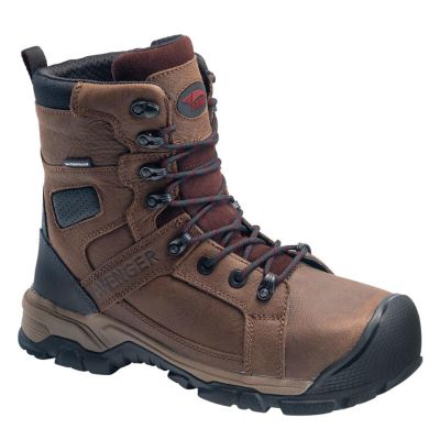FSIA7333-7.5W image(0) - Avenger Ripsaw Series - Men's High-Top 8” Boots - Aluminum Toe - IC|EH|SR|PR - Brown/Black - Size: 7.5W