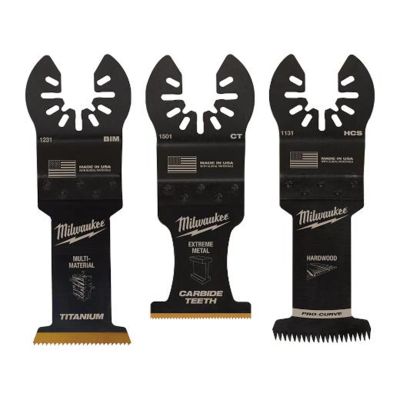 MLW49-10-9001 image(1) - Milwaukee Tool OPEN-LOK All-Purpose Multi-Tool Blade Variety Pack 3PC