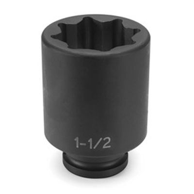GRE3524SD image(0) - Grey Pneumatic 3/4" Drive x 3/4" Deep - 8 Point Socket