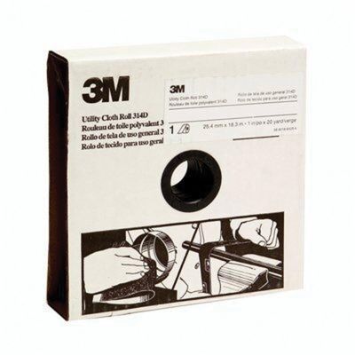 MMM19781 image(0) - 3M 19781 314D Series Utility Cloth Roll, 1 in W x 20 yd L, P120 Grit, Fine Grade, Aluminum Oxide
