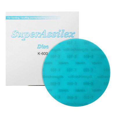 EAG1931518 image(0) - Eagle Abrasives, Inc. (25)Super Assilex 193-1518 Sanding Disc, 6 in Dia, K600 Grit, Sky, No Holes