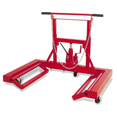 INT3577 image(0) - American Forge & Foundry AFF - Wheel Dolly - 1,500 Lbs. Capacity - Hydraulic Lift - Single or Dual Wheel - Heavy Duty