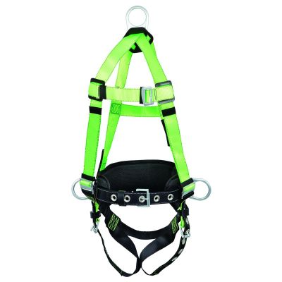 SRWV8255215 image(0) - PeakWorks Contractor Harness with Positioning Belt - Grommeted Leg Straps - 3D - Class AP - Size XXL
