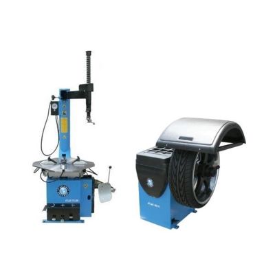 ATETCWB-COMBO8-FPD image(0) - Atlas Equipment TC289 Rim Clamp Tire Changer + WB11 Wheel Balancer Combo Package