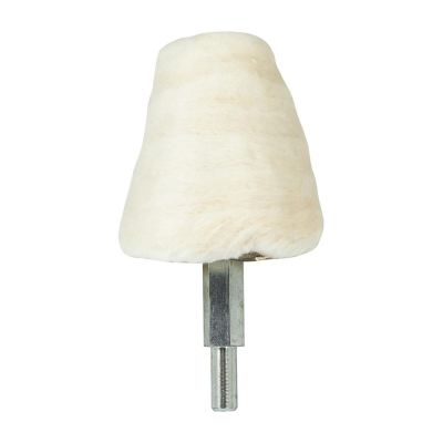 AES162-13 image(0) - AES Industries 162-13 Medium Tapered Cone Buff, 2 to 1 in Overall Dia, White