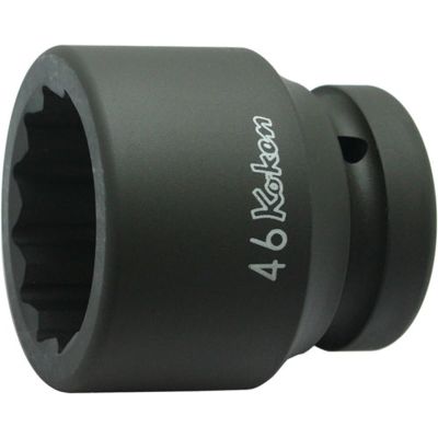 KKN18405M-38 image(0) - Ko-ken USA 18405M-38 1 Sq. Dr. Socket 38mm 12 point Length 66mm