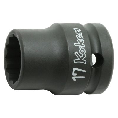 KKN14406A-1-1-8 image(0) - Ko-ken USA 14406A-1.1/8 1/2 Sq. Dr. Socket 1.1/8 12 point Length 42mm Thin walled