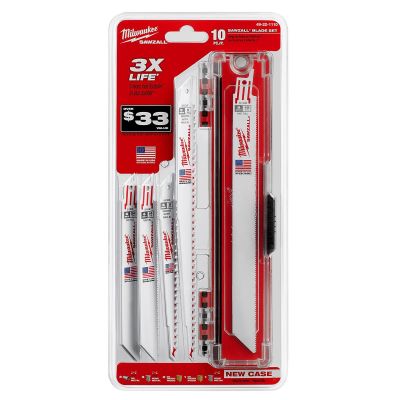 MLW49-22-1113 image(0) - Milwaukee Tool 13pc SAWZALL Blade Set