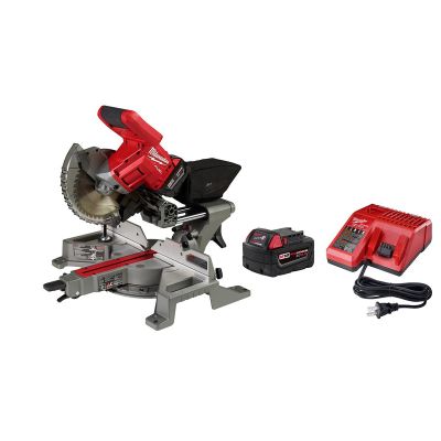 MLW2733-21 image(0) - Milwaukee Tool M18 FUEL 7-1/4&rdquo; Dual Bevel Sliding Compound Miter Saw Kit