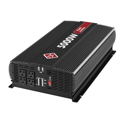 FJC53500 image(0) - FJC 5000 Watt High Efficiency DC to AC Power Inverter with Four Outlets and Dual USB Ports