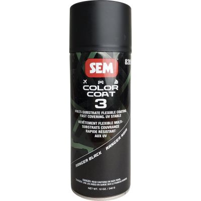 SEM82053 image(0) - SEM Paints Color Coat 3 Ranger Black 16 oz Aerosol
