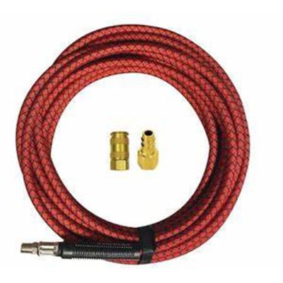 RTCSHC-50 image(0) - Reading Technologies  SHC-50 Conductive Air Hose, MNPT, 50 ft L, 400 psi Working, Polyester Silicon Composite, 3/8 in ID, Black/Red