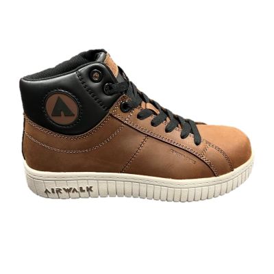 FSIAW6203-8.5M image(0) - AIRWALK DEUCE Mid SD10 - Men's Mid Top Shoe - SD10|CT|SR - Brown/Black/Gray - Size: 8.5 - D - (Regular)