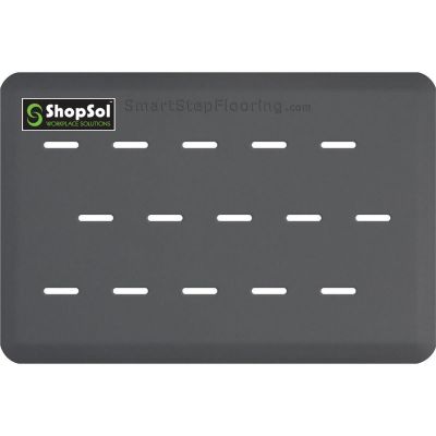 LDS1010672 image(0) - ShopSol Anti-Fatigue Mat Supreme Pro 3' x 2' Gray 32LOTGR