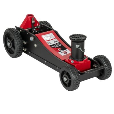 INT300OR image(0) - American Forge & Foundry Off Road Service Jack - 3 Ton Aluminum /  Steel Hybrid - Double Pump - Min Hieght 5.9 Inch to 28.74 Inch Max Hieght