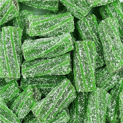 THS190530 image(0) - Tender Heifer Snack Co. Sour Watermelon Pectin Filled Licorice Candy - 10 Ounce