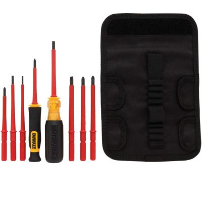 DWTDWHT66417 image(1) - DEWALT Insulated Vinyl Grip Screwdriver Set