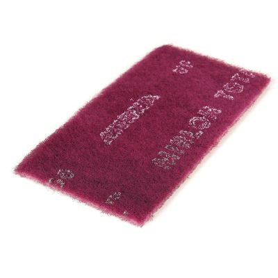 MRK18118447 image(0) - Mirka Abrasives Mirlon Total 18-118-447 18 Series Non-Woven Scuff Pad, 4-1/2 in W x 9 in L, 360 Grit