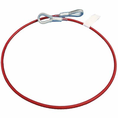 SRWV8208006 image(0) - PeakWorks Cable Anchor Sling, 1/4" PVC Coated Galv. Cable - 2 Eye Hooks - 6 FT