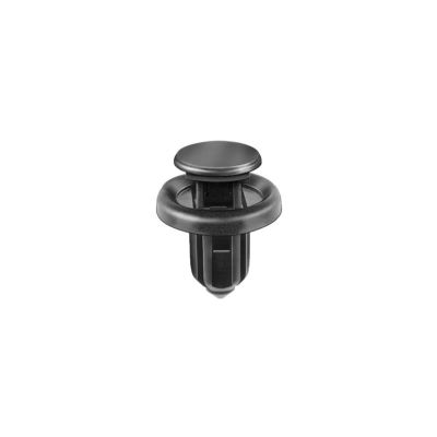 AVC20986 image(0) - AUVECO 20986 Push-Type with Drive Pin Front Bumper Retainer, 20 mm Dia Head x 13 mm L Stem, Nylon, Black