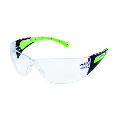 SRWS71102 image(0) - Sellstrom Safety Glasses - XM300 Series - Indoor/Outdoor Lens - Black/Green Frame - Hard Coated