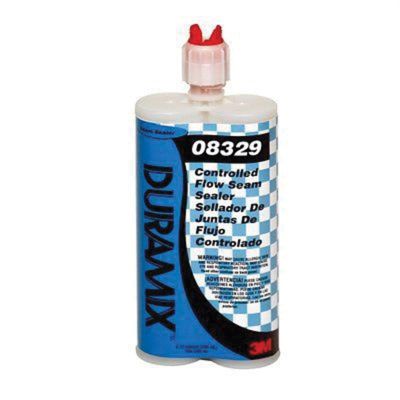 MMM8329 image(0) - 3M 8329 Controlled-Flow Seam Sealer, 200 mL Cartridge, Liquid, Black/Amber, 1.04, 3 min Application