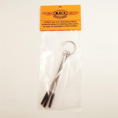 MAB1290-S image(0) - Mack Brushes 1290-S 5-Piece Spray Gun and Air Brush Cleaning Brush Set