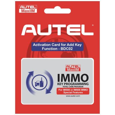 AULIMMO1YRUP image(0) - Autel MaxiIM BMW G-Chassis 1 Year Software Card