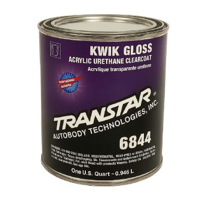TRP6844 image(0) - Transtar Autobody Products 6844 - Kwik Acrylic Urethane Clearcoat - 1 qt Can - Gloss - 4:1 Mixing
