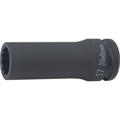 KKN14305M-16 image(0) - Ko-ken USA 14305M-16 1/2 Sq. Dr. Socket 16mm 12 point Length 80mm