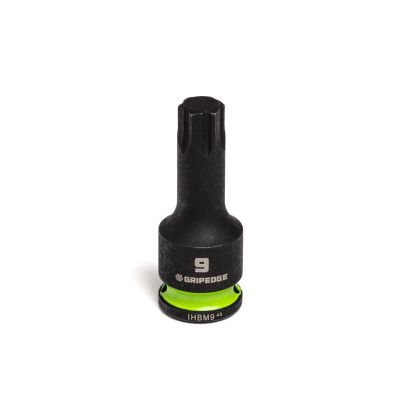 GETIHBM9 image(0) - Grip Edge Tools 9mm 3/8" Dr short Impact RPT Hex bit socket