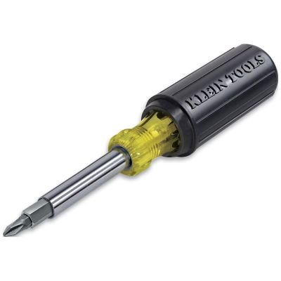 KLE32500HD image(0) - Klein Tools Impact Rated Multi-Bit Screwdriver / Nut Driver, 11-in-1