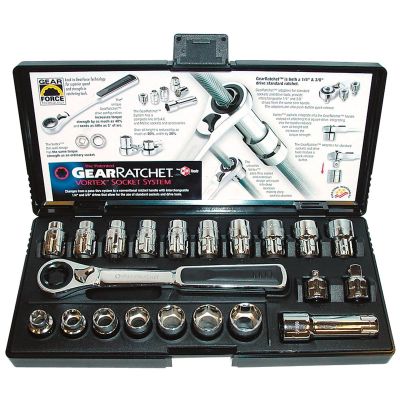 KDT8921 image(0) - GearWrench 21 Piece 3/8 Inch Drive Pass-Thru 6 Point SAE/Metric Tool Set
