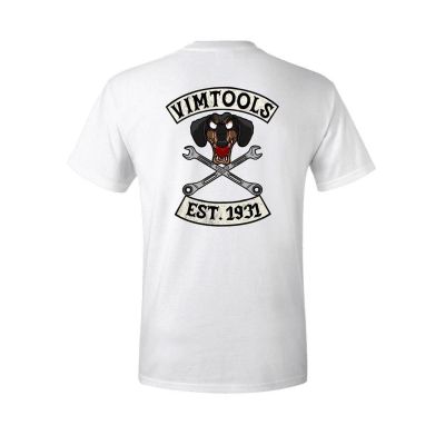 VIMTPW-L image(0) - VIM Tools VIM TUFF PUPPY T SHIRT (WHITE) - LARGE