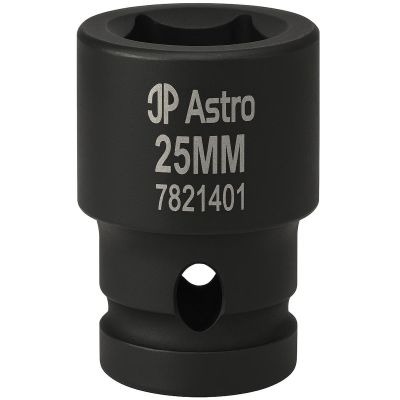 AST7821401 image(0) - Astro Pneumatic 25mm 1/2 Inch Drive Low Profile Nano Impact Socket