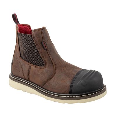 FSIA7505-12W image(0) - Avenger Work Boots Wedge - Men's Boots - Carbon Nano-Fiber Toe - IC|EH|SR - Brown/Black/Tan -Size: 12 - E - (Wide)