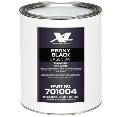 XLB701004 image(0) - Excel Auto Body Products EBONY BLACK BASECOAT QT